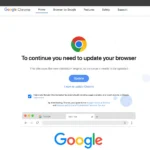 Trang thông báo cập nhật Google Chrome giả mạo lừa đảo phát tán mã độc