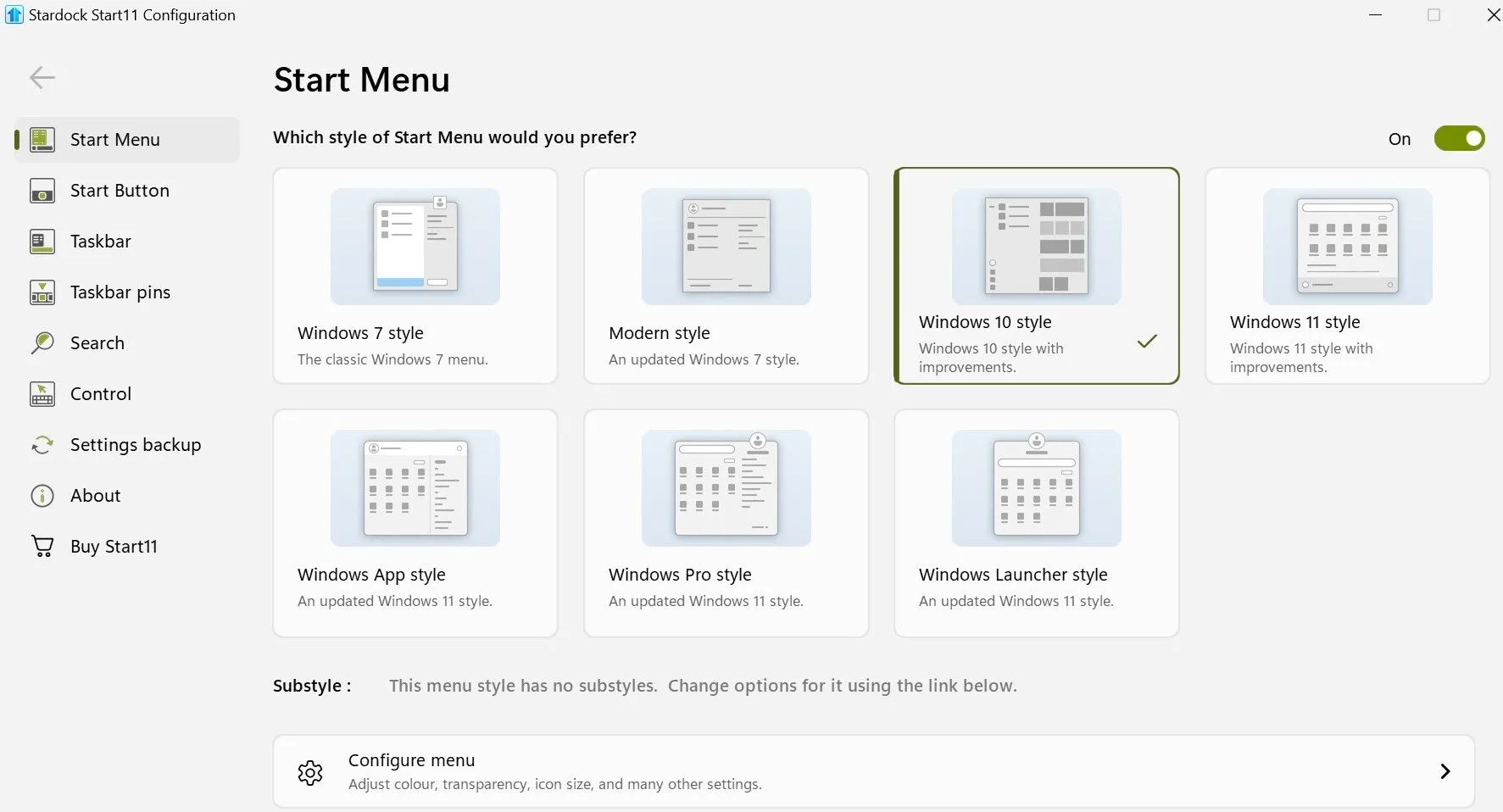Tùy chỉnh menu Start Windows với Start11 theo phong cách Windows 7 hoặc 10