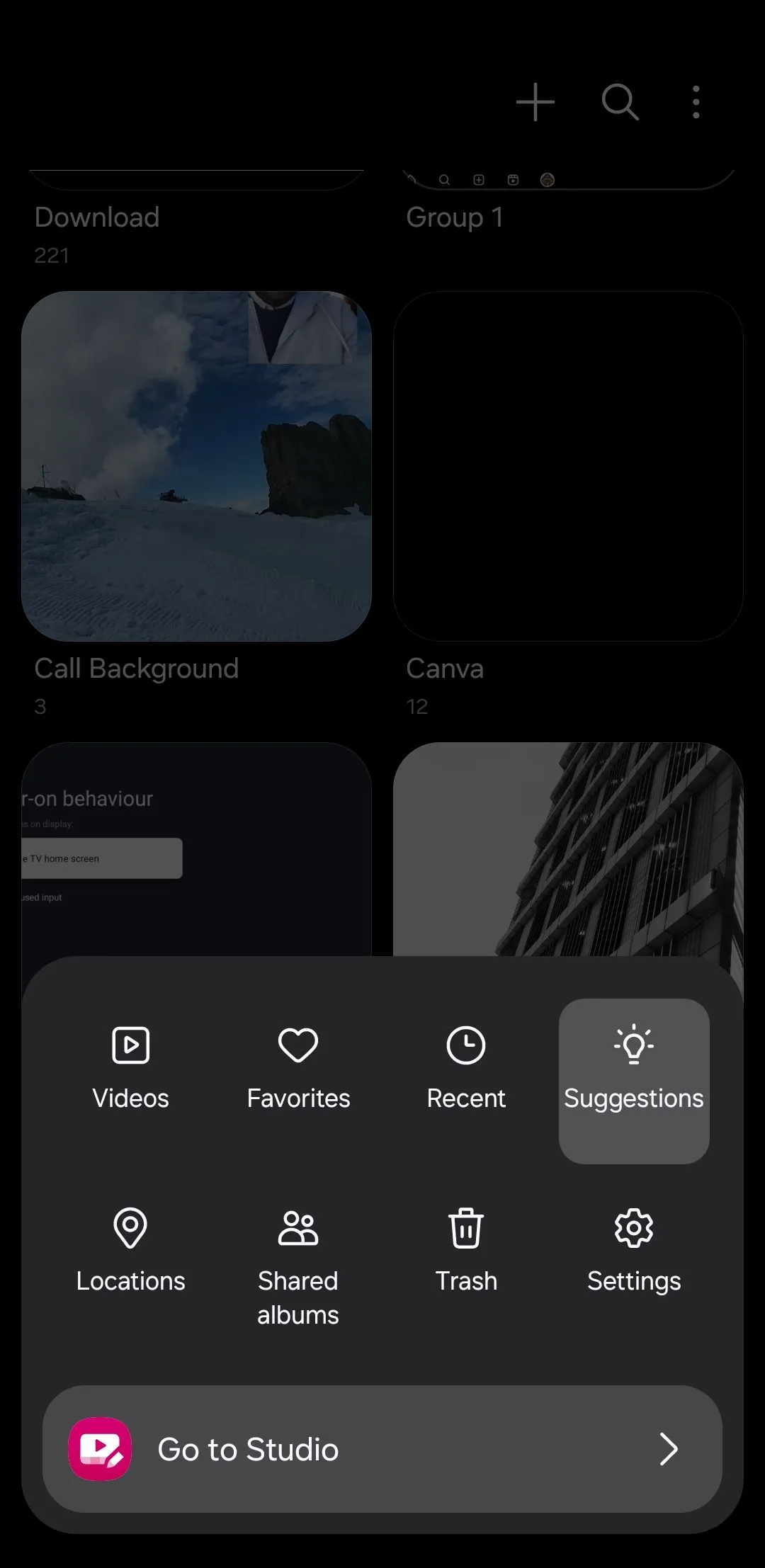 Tùy chọn gợi ý dọn dẹp ảnh trên ứng dụng Samsung Gallery