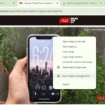 Tùy chọn Lưu vào Google Drive trên menu chuột phải của Chrome