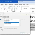 Tùy chọn Paste trong Microsoft Word