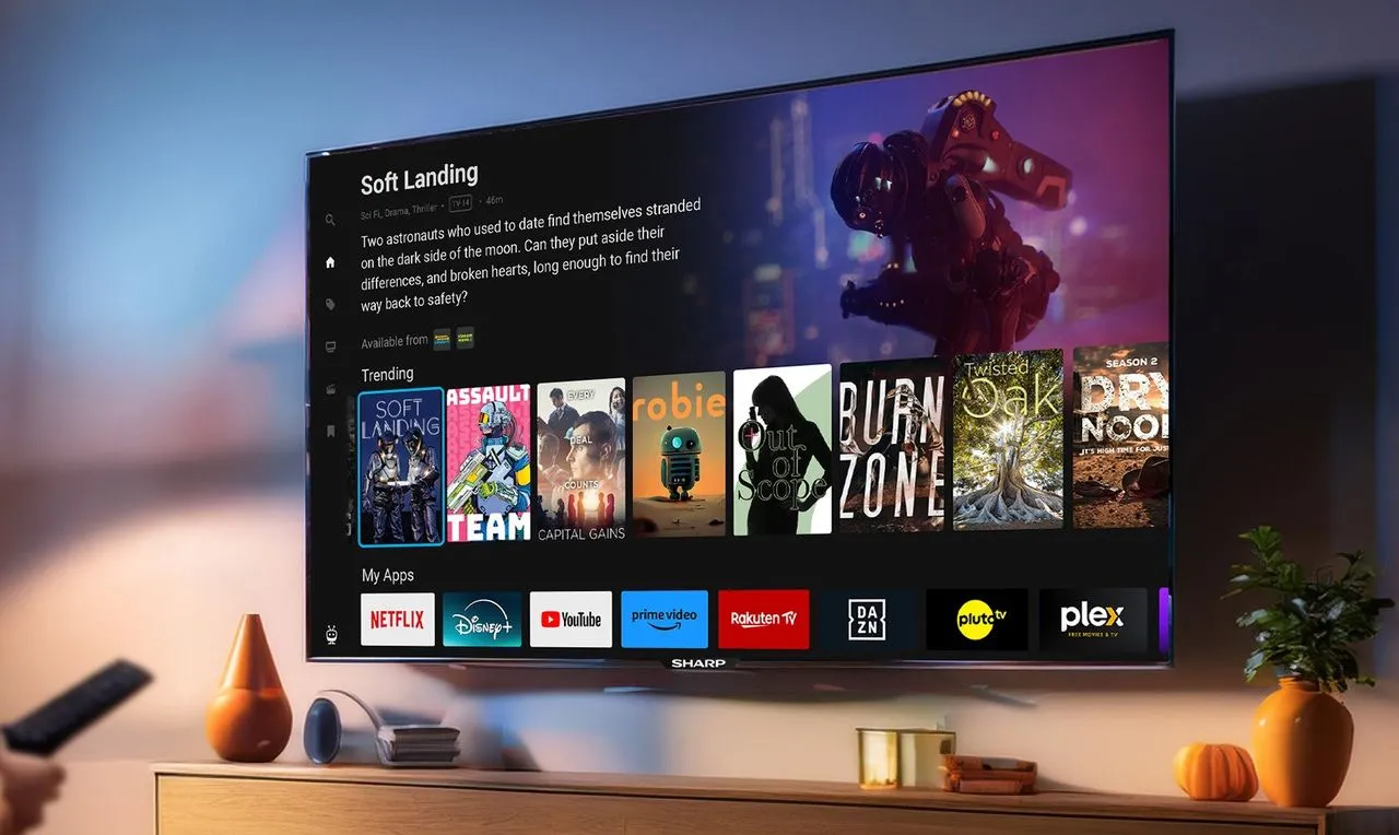 TV Sharp Smart TV với hệ điều hành TiVo OS thể hiện độ bền và tuổi thọ cao của công nghệ Mini-LED
