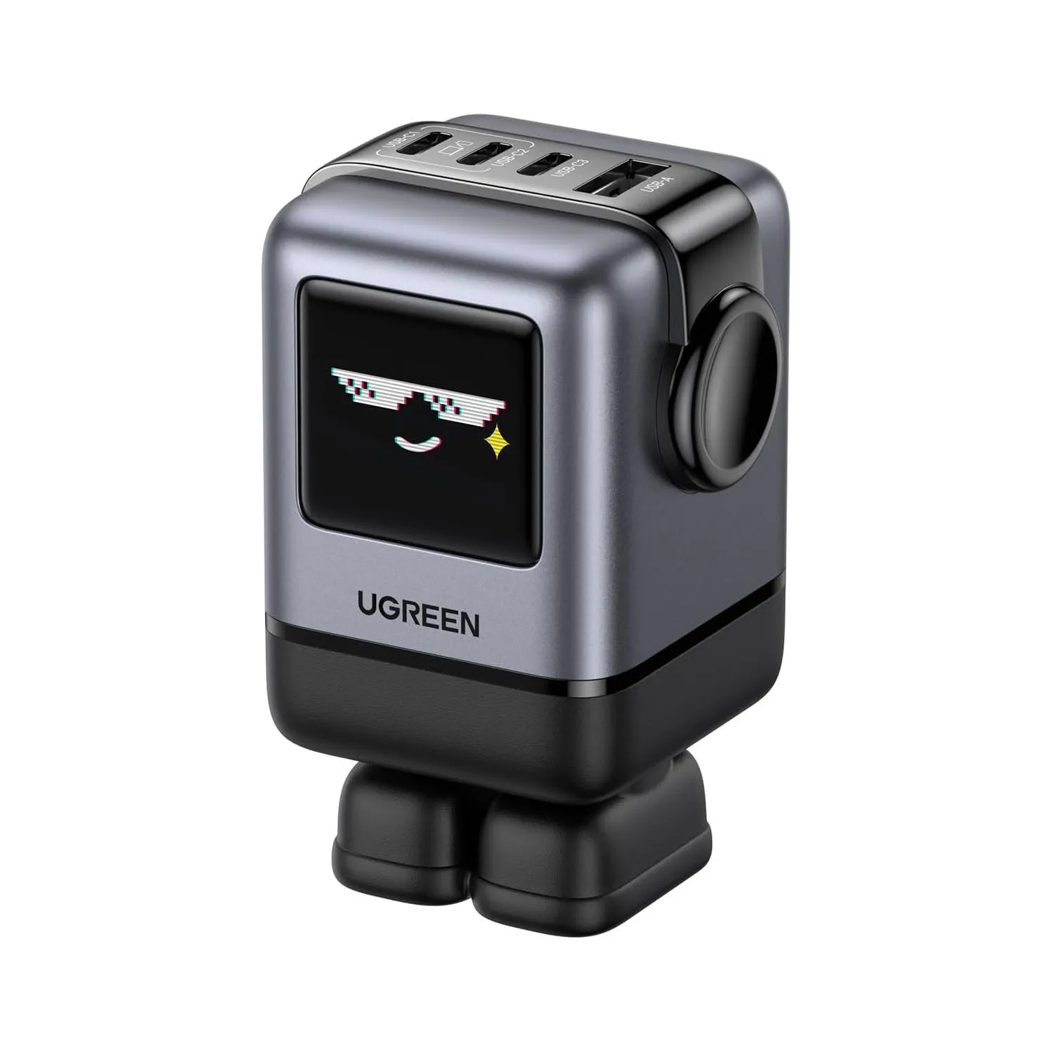 Ugreen Uno Charger 100W với thiết kế nhỏ gọn và bốn cổng sạc đa năng.