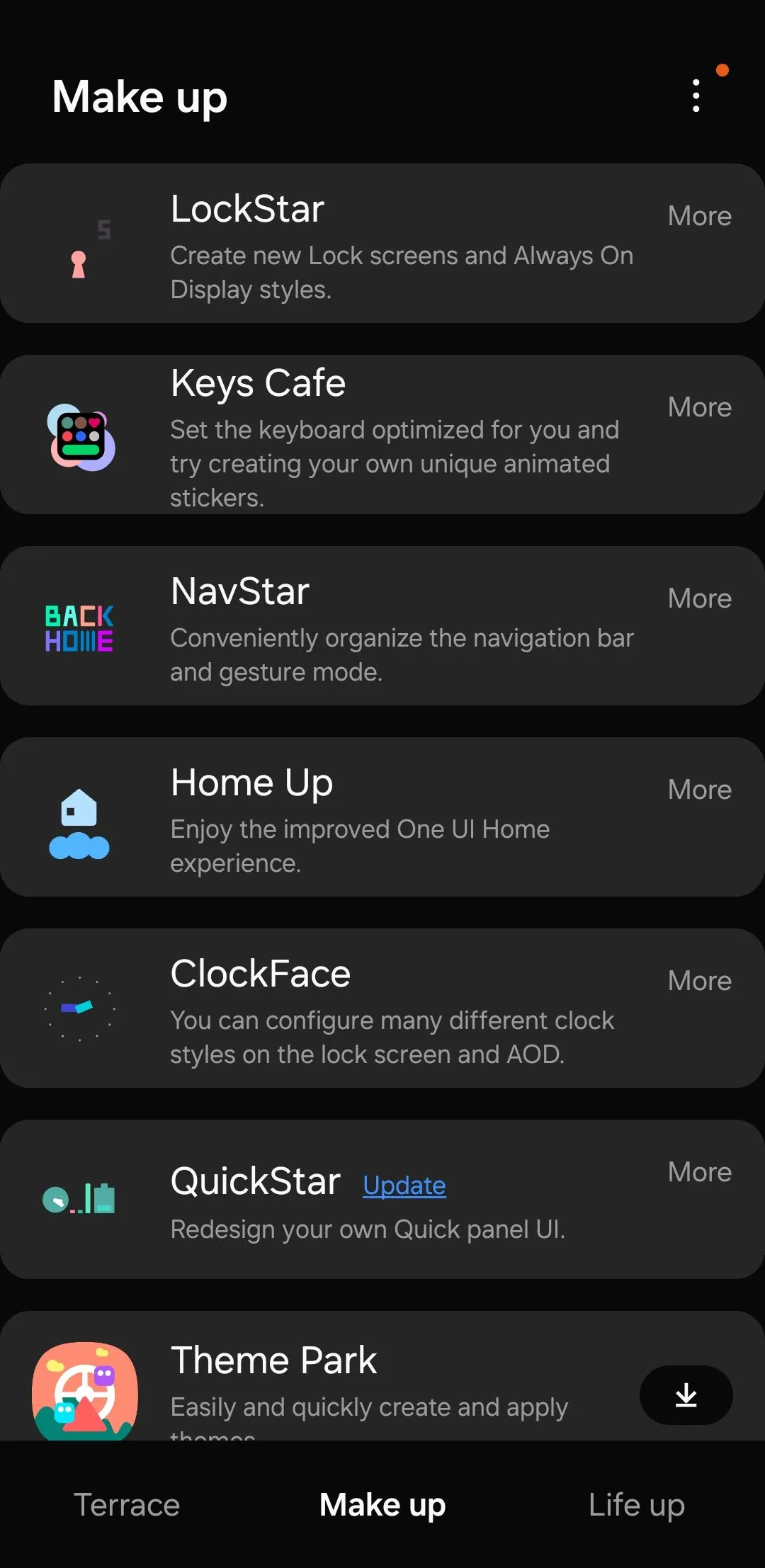 Ứng dụng Good Lock trên điện thoại Samsung, cung cấp các module tùy biến nâng cao cho One UI.