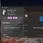 Ứng dụng Phone Link trên Windows 11 hiển thị tính năng phản chiếu màn hình điện thoại Samsung Galaxy