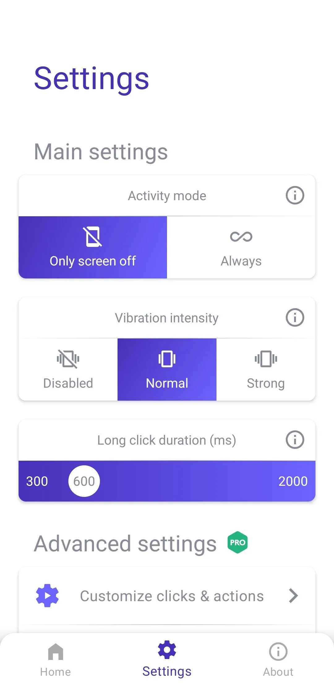 Ứng dụng Volumee trên điện thoại Android