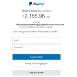 Ví dụ chiêu trò lừa đảo PayPal yêu cầu người dùng liên kết tài khoản