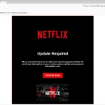 Ví dụ email lừa đảo Netflix với thông báo cập nhật thanh toán và nút "Update Now"