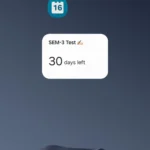Widget đếm ngược của lịch Samsung trên màn hình chính