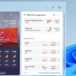 Widget Thời tiết hiển thị dự báo chi tiết trên bảng tiện ích Windows 11
