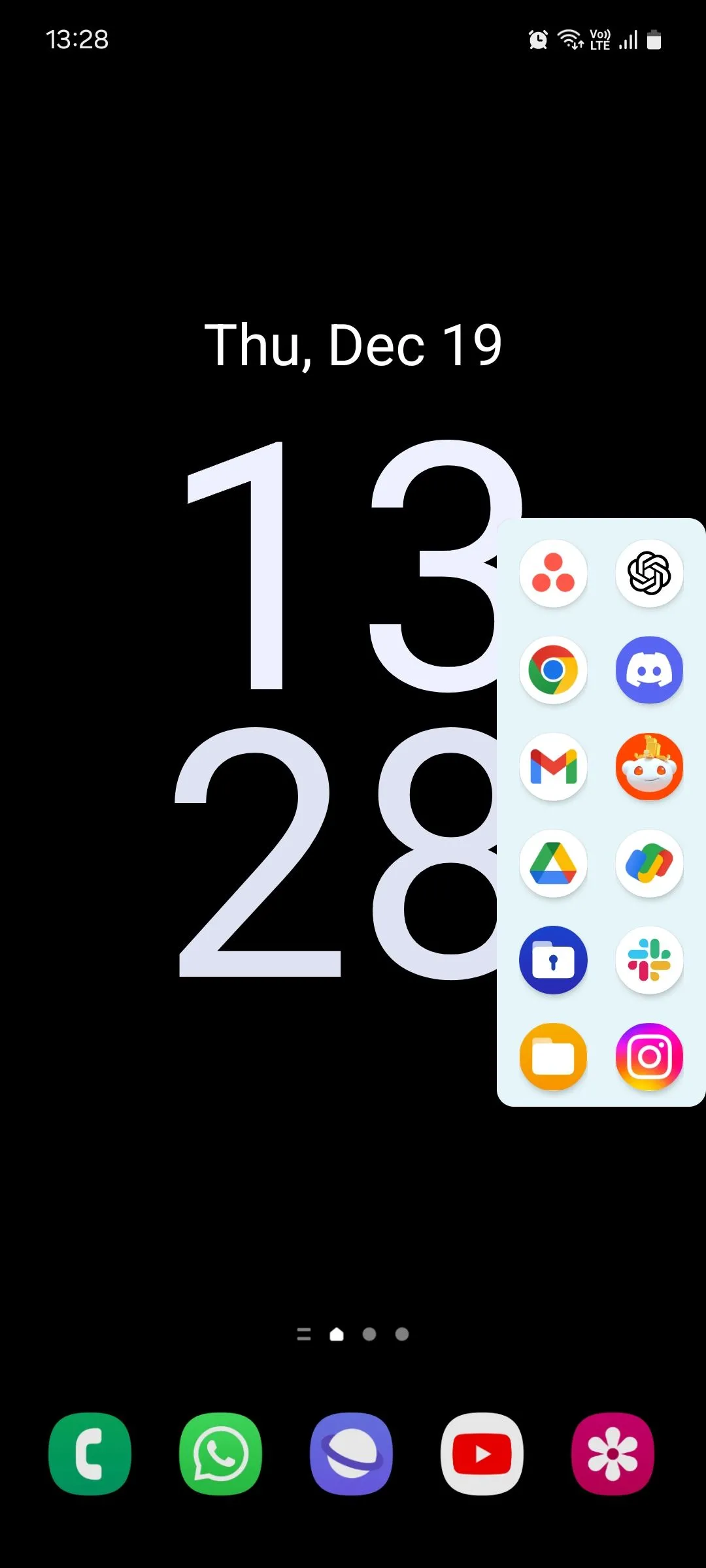 Xem trước ứng dụng Side Bar trên màn hình chính Android
