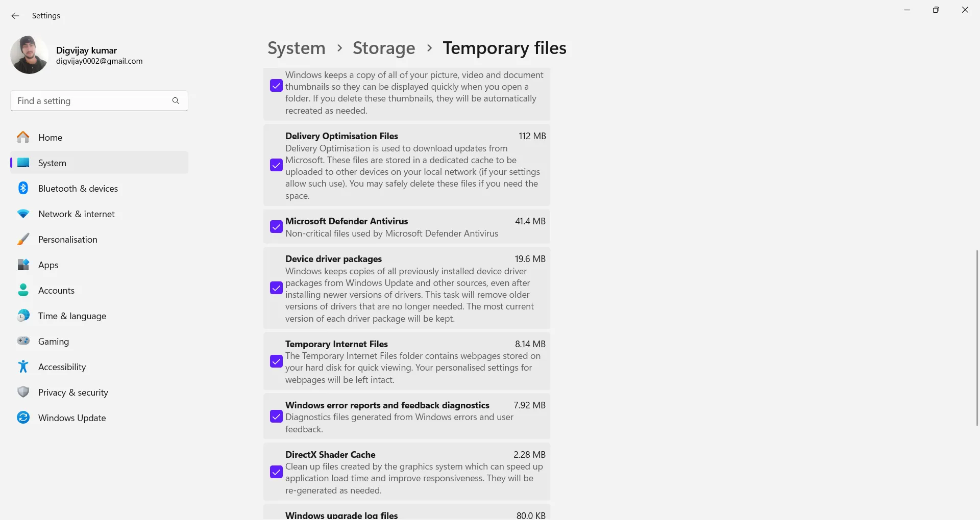 Xóa tệp Tối ưu Phân phối trong Cài đặt Windows
