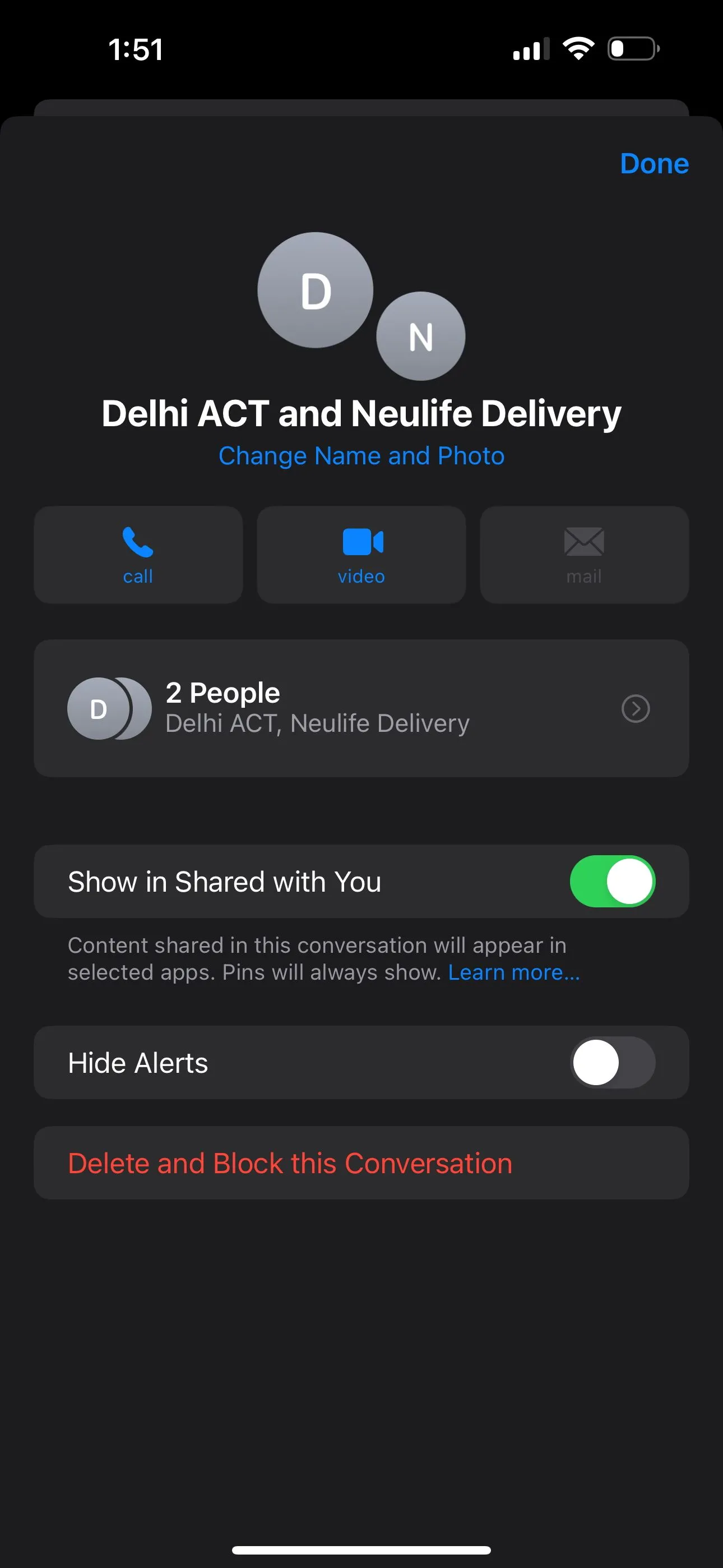 Xóa và chặn nhóm SMS trên iPhone